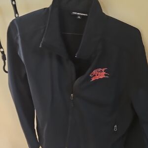 Port Authority Dark Utility Jacket with Red Embroidery